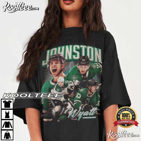 Wyatt Johnston Dallas Stars Ice Hockey Vintage 90s T-Shirt