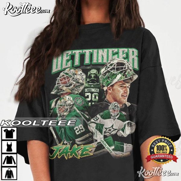 Jake Oettinger Dallas Stars Ice Hockey Vintage T-Shirt