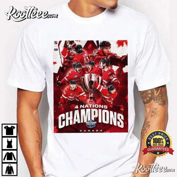 Team Canada Hockey 4 Nations Champions T-Shirt