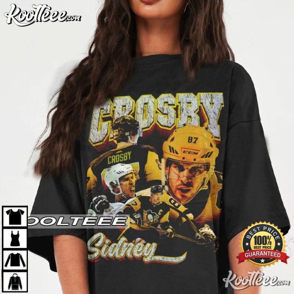 Sidney Crosby Pittsburgh Penguins Ice Hockey Vintage T-Shirt