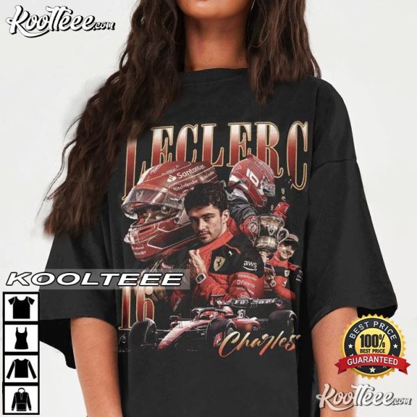 Charles Leclerc Formula 1 Racing Bootleg T-Shirt