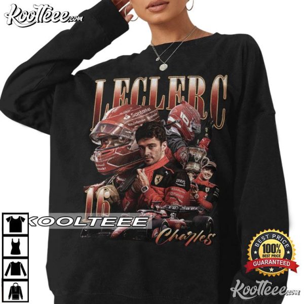 Charles Leclerc Formula 1 Racing Bootleg T-Shirt