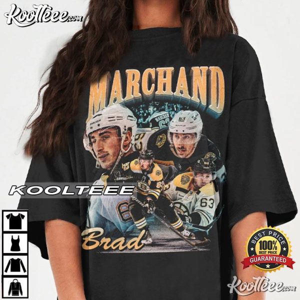 Brad Marchand Boston Bruins Ice Hockey Vintage T-Shirt