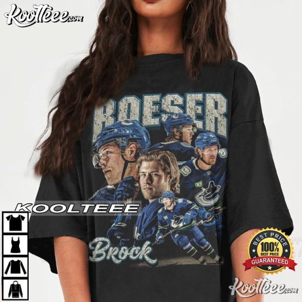 Brock Boeser Vancouver Canucks Ice Hockey Vintage T-Shirt