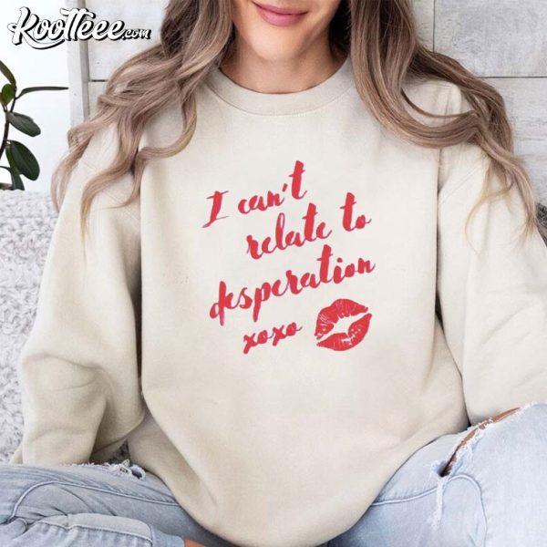 Sabrina Carpenter Espresso I Can’t Relate To Desperation Embroidered Sweatshirt