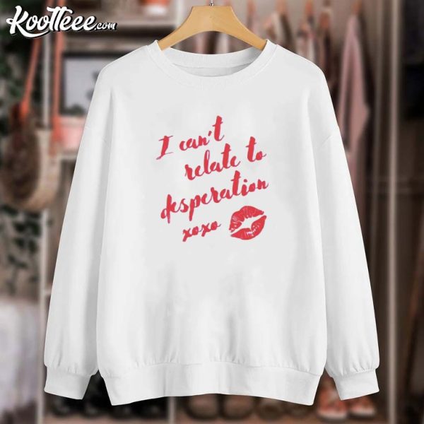 Sabrina Carpenter Espresso I Can’t Relate To Desperation Embroidered Sweatshirt