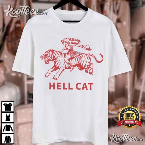 Cowgirl Hell Cat Funny Western T-Shirt