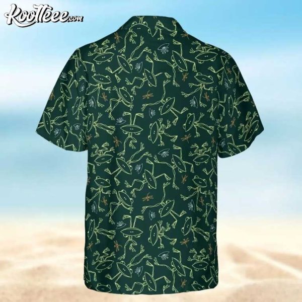 Frogs Dragonflies Hawaiian Shirt