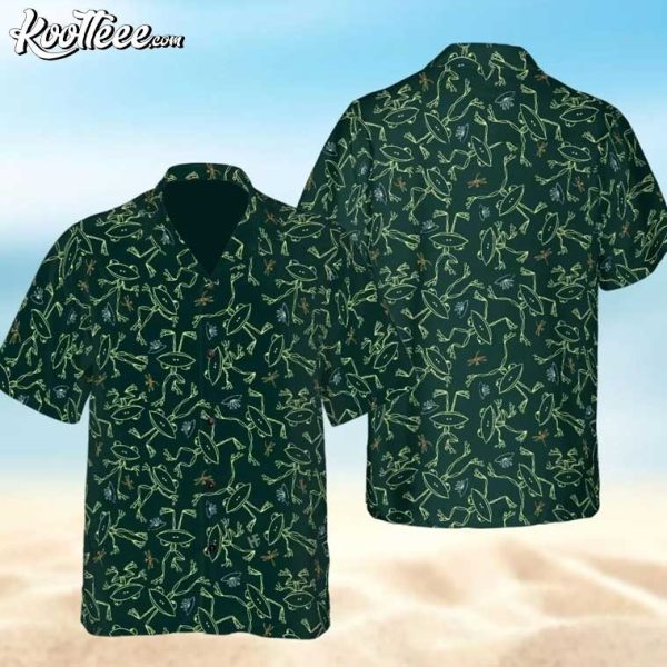 Frogs Dragonflies Hawaiian Shirt