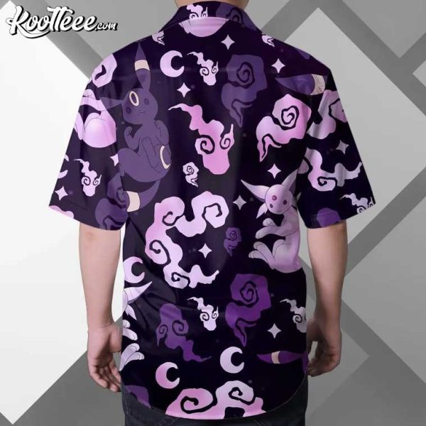 Espeon Umbreon Pokemon Hawaiian Shirt And Shorts