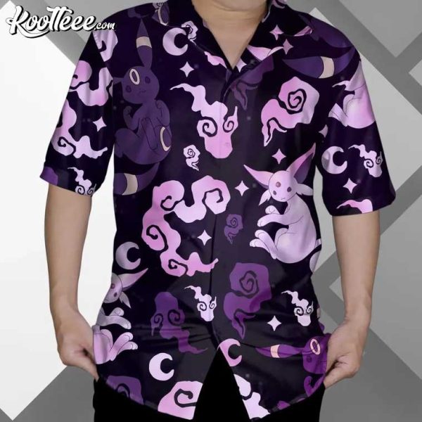 Espeon Umbreon Pokemon Hawaiian Shirt And Shorts