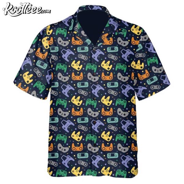 Game Controller Joystick Video Game Hawaiian Shirt