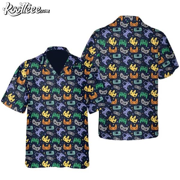 Game Controller Joystick Video Game Hawaiian Shirt