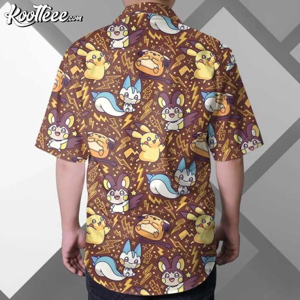 Pikachu Pachirisu Electric Type Pokemon Hawaiian Shirt And Shorts