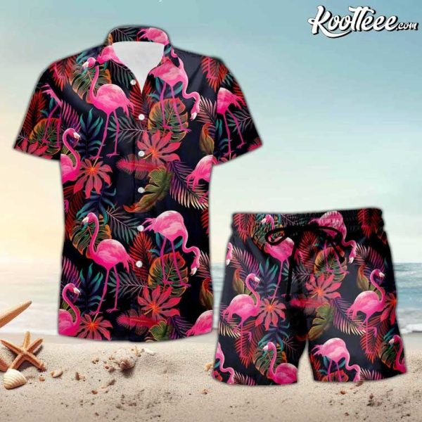 Flamingo Lover Summer Hawaiian Shirt And Shorts