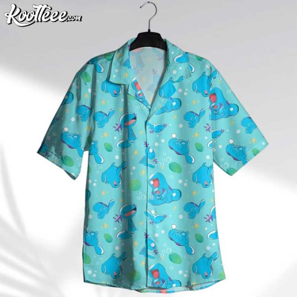 Wooper Quagsire Water Type Pokemon Hawaiian Shirt And Shorts