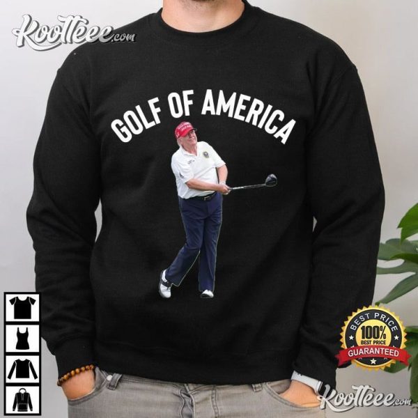 Funny Golf Of America Donald Trump T-Shirt