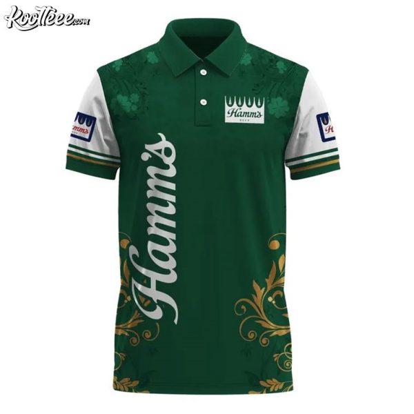 Hamm’s Beer Saint Patrick’s Day Leprechaun Polo Shirt