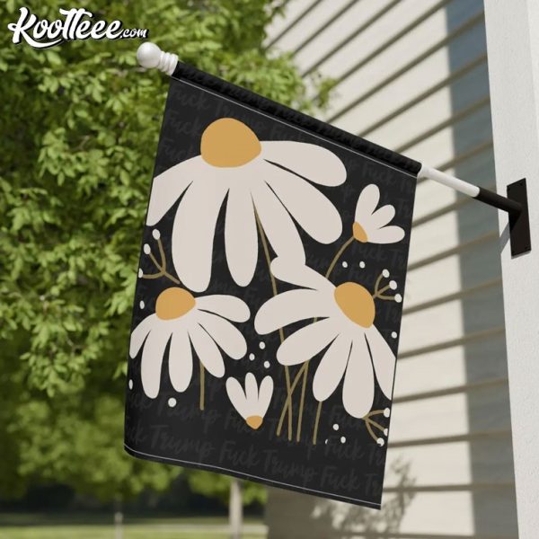 FDT Fk Trump Anti-Trump Retro Daisy Flag