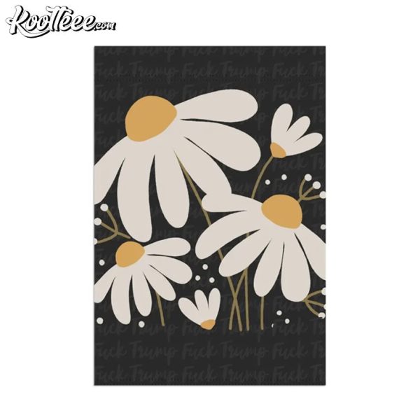 FDT Fk Trump Anti-Trump Retro Daisy Flag