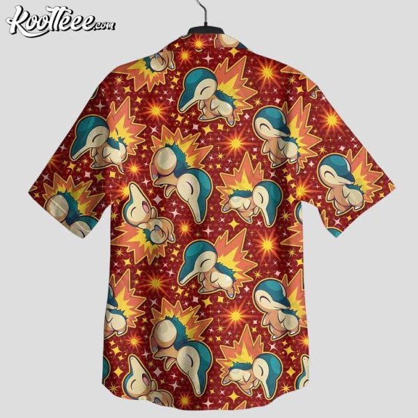 Cyndaquil Fire Type Pokemon Hawaiian Shirt And Shorts