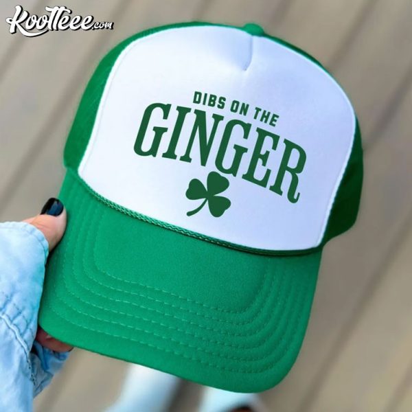 Dibs On The Ginger Shamrock St Patrick’s Day Trucker Cap