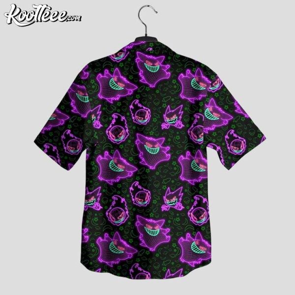 Gengar Ghost Type Pokemon Hawaiian Shirt And Shorts