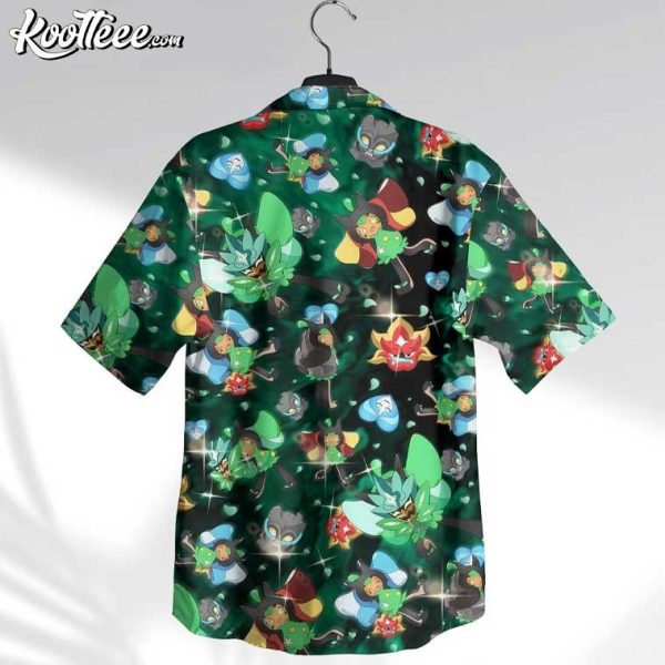 Ogerpon Grass Type Pokemon Hawaiian Shirt And Shorts