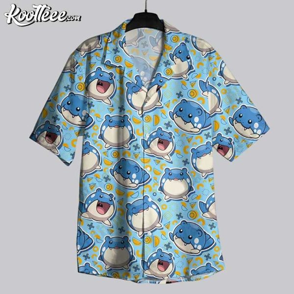 Spheal Water Type Pokemon Hawaiian Shirt And Shorts