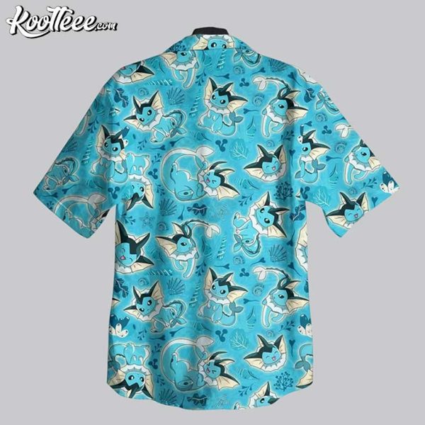 Vaporeon Water Cat Pokemon Hawaiian Shirt And Shorts