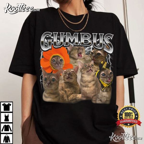 Gumbus Cat Gift Vintage 90s T-Shirt