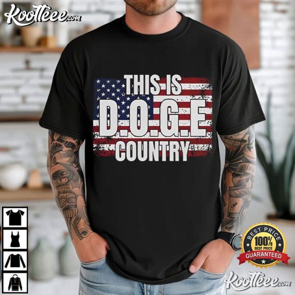 This Is DOGE Country USA Flag T-Shirt