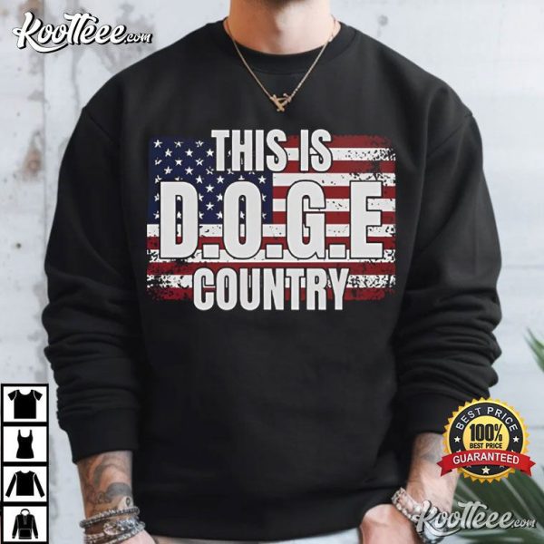 This Is DOGE Country USA Flag T-Shirt