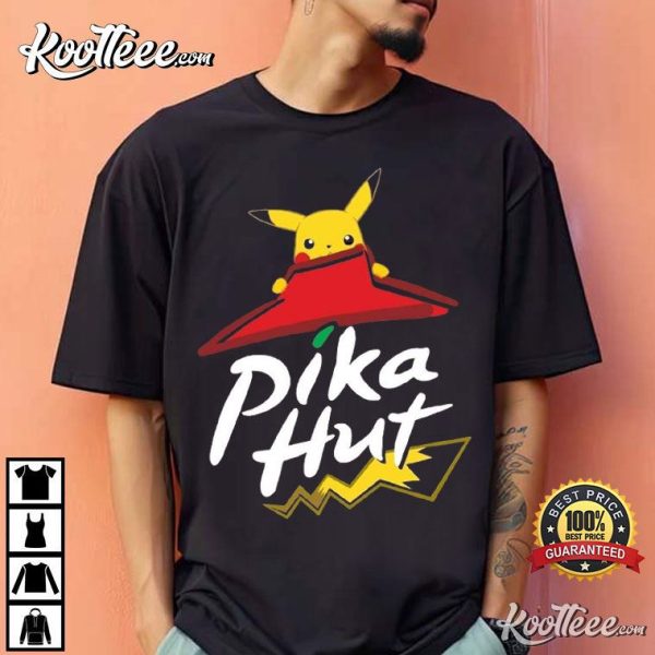 Pika Hut Funny Pizza Hut T-Shirt