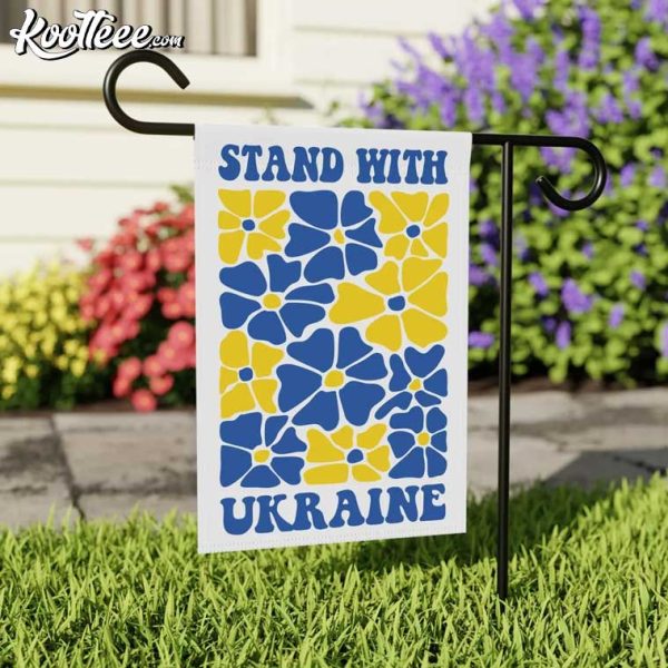 Stand With Ukraine Garden Flag