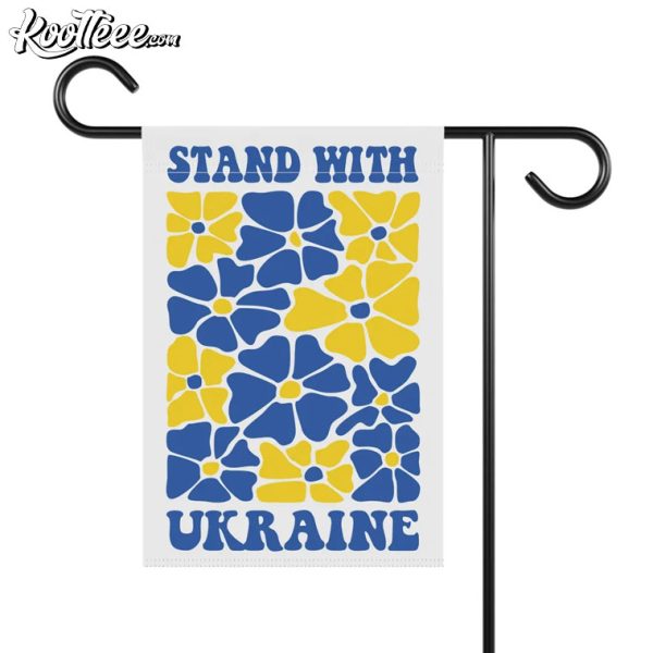 Stand With Ukraine Garden Flag