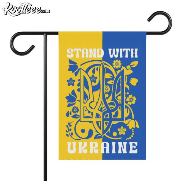 Stand With Ukraine Ukrainan Garden Flag