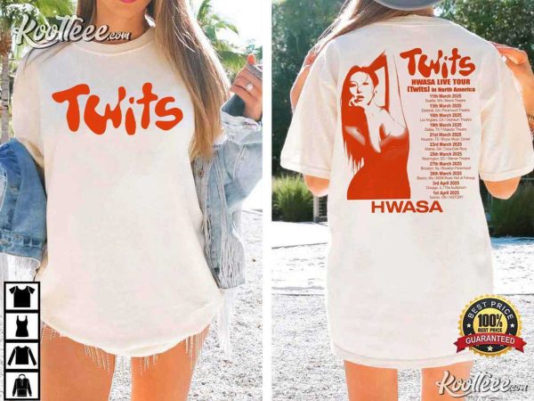 Hwasa Live Tour Twits 2025 Kpop Merch T-Shirt