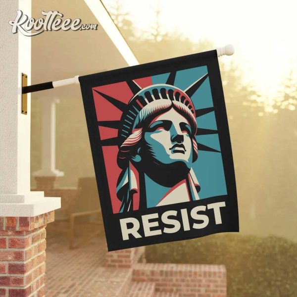 Resist Statue Of Liberty Feminist Flag