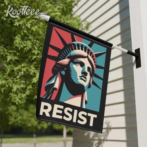 Resist Statue Of Liberty Feminist Flag