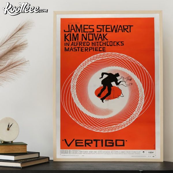 Vertigo Movie Alfred Hitchcock Film Retro Poster