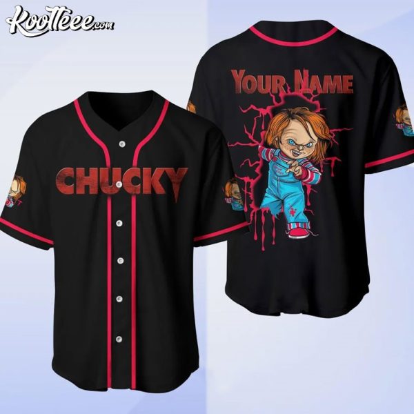 Custom Chucky Child’s Play Horror Movie Baseball Jersey