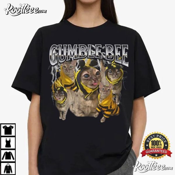 Gumble Bee Funny Cat Vintage T-Shirt