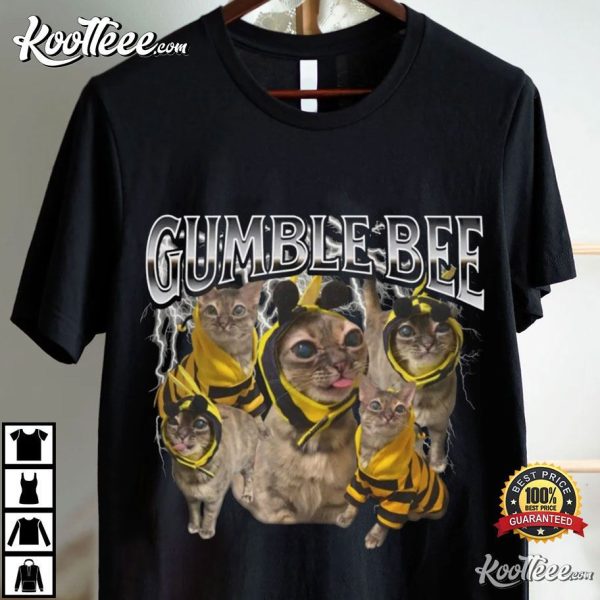 Gumble Bee Funny Cat Vintage T-Shirt