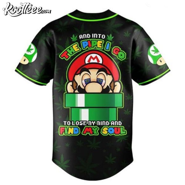 Mario Super Stoned Find My Soul Baseball Jersey