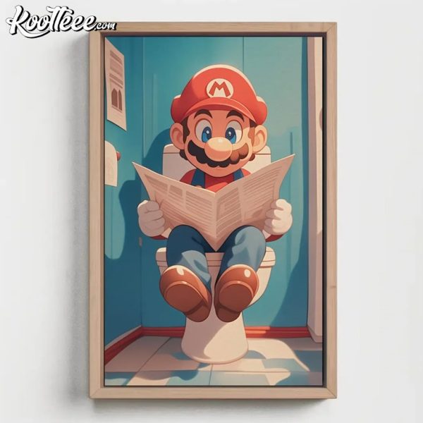 Super Mario WC Toilet Poster