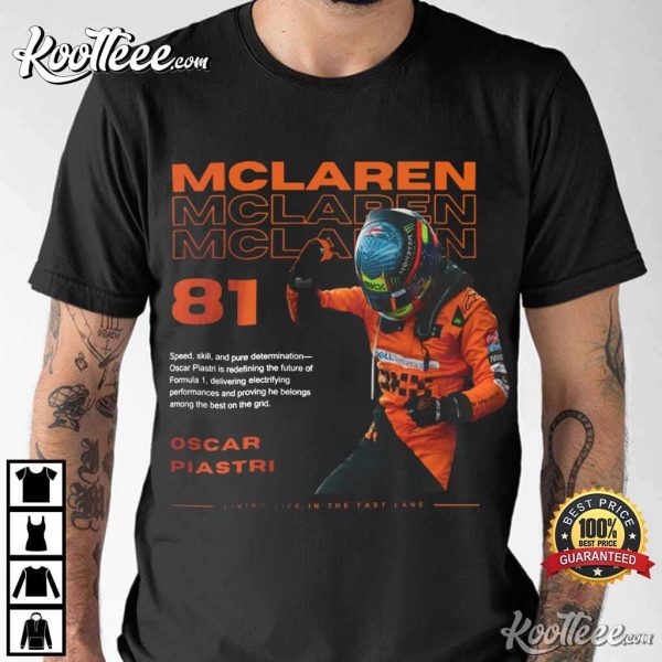 Oscar Piastri McLaren Racing Formula 1 Gift T-Shirt