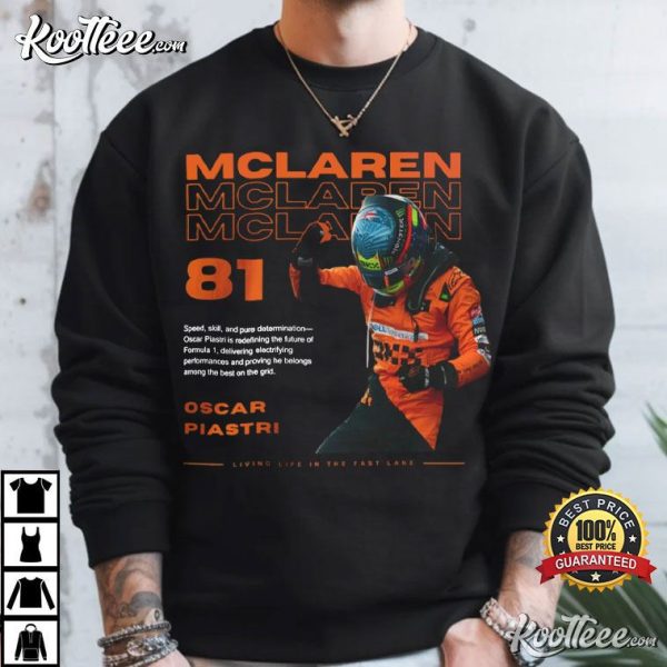 Oscar Piastri McLaren Racing Formula 1 Gift T-Shirt