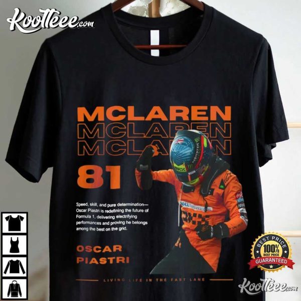 Oscar Piastri McLaren Racing Formula 1 Gift T-Shirt