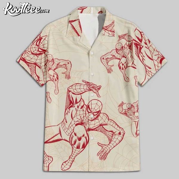 Spiderman SpiderWeb Hawaiian Shirt